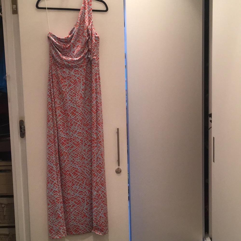 J.McLaughlin one shoulder Maxi Dress